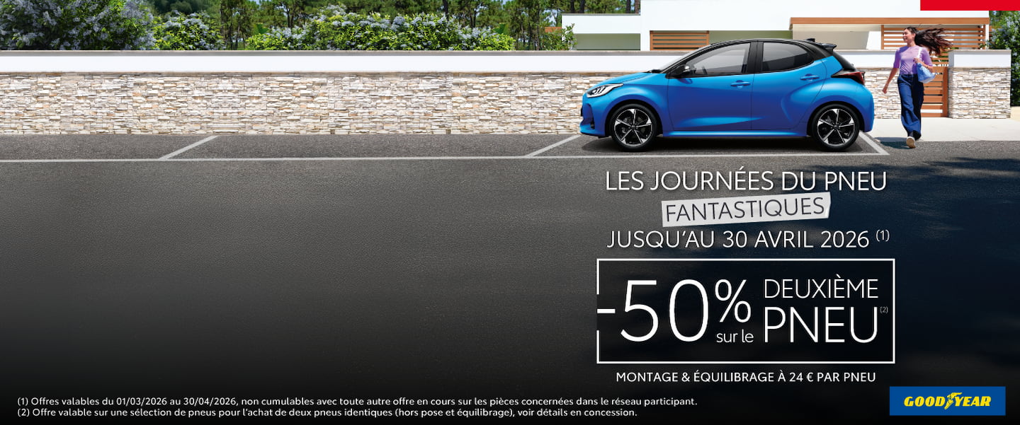 50% de REMISE sur votre 2ème PNEU
